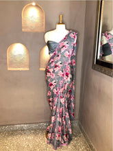 Load image into Gallery viewer, Organza Printed Saree
