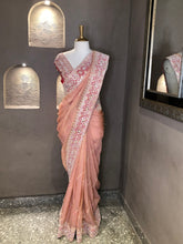 Load image into Gallery viewer, Tissue Organza Saree
