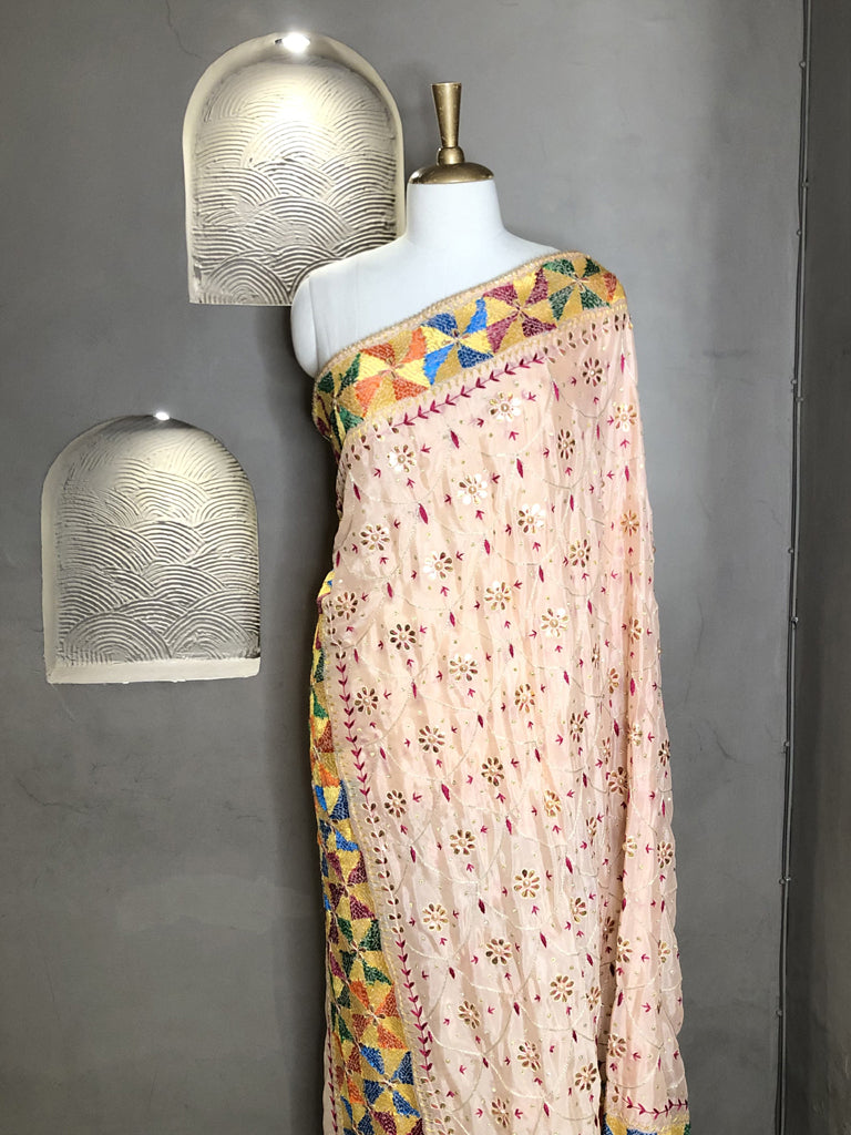 Phulkari Dupatta with Gotta Patti